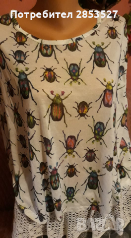 ZARA Тениска/калинки, снимка 1