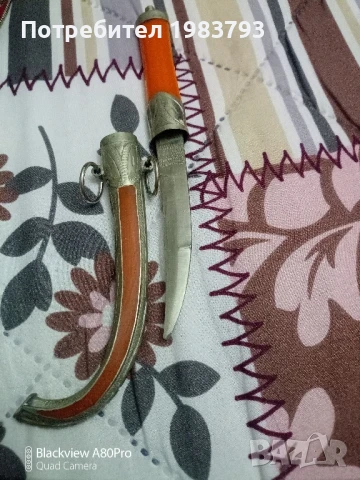 Красив арабски нож с метална кания., снимка 3 - Ножове - 51171337