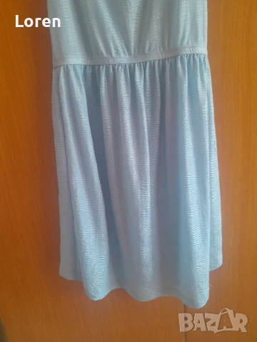 Светло синя рокличка с отблясък, снимка 3 - Рокли - 50954514