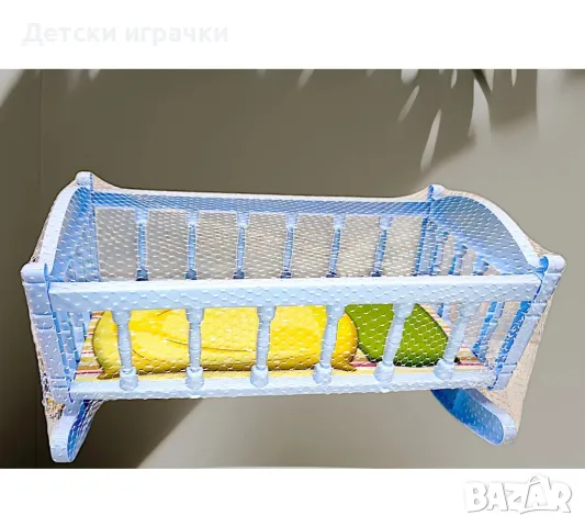 Легло с люлка за кукли 40 см, 3 цвята, снимка 2 - Кукли - 48484517