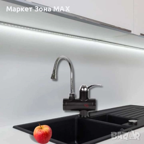 Нагревател за вода с гъвкав чучур, за стена/ за плот 3000W, черен, снимка 3 - Бойлери - 52957959