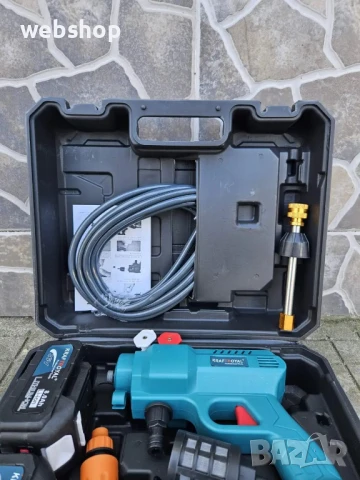 ПРОМО!! Акумулаторна Водоструйка с 2 Батерии в куфар KRAFTROYAL, снимка 2 - Парочистачки и Водоструйки - 50559472