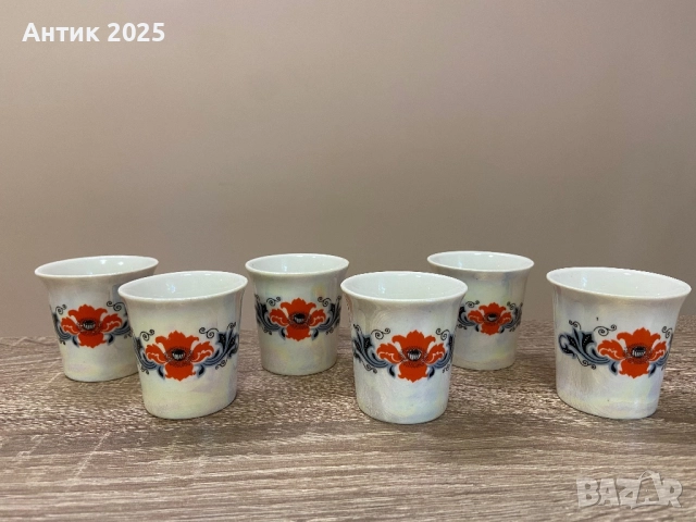 Чашки „Нижегородски сувенир“, 6 броя, снимка 2 - Антикварни и старинни предмети - 52493248