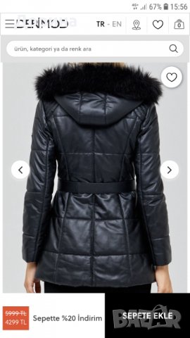 Кожено яке естествена кожа черно дамско М, снимка 2 - Якета - 39728090