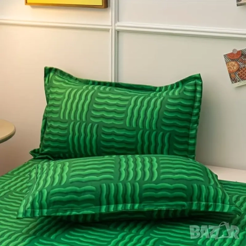 Нов спален комплект от 4 части, снимка 2 - Спално бельо - 51446995