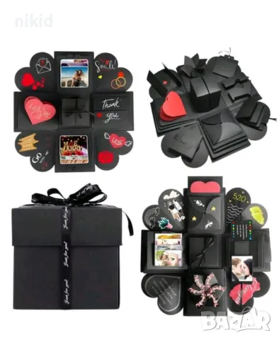 Квадратна Експлодираща кутия празна за снимки албум подарък подаръци картонена