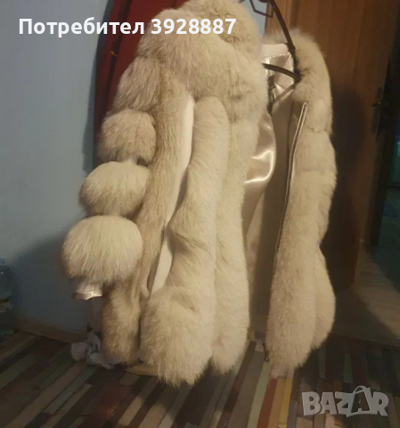 Кожено палто от естествен косъм, снимка 5 - Палта, манта - 44588089