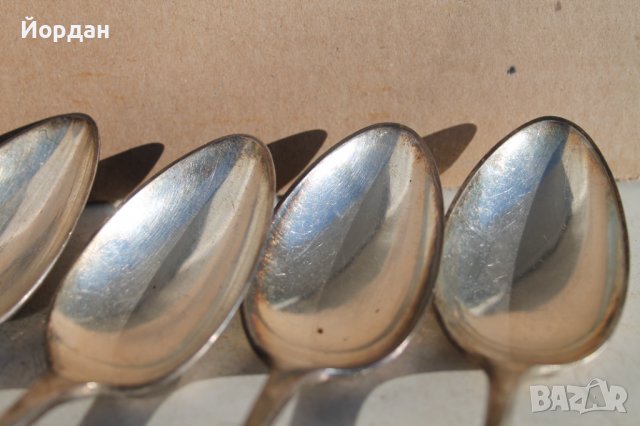 6 броя посребрени лъжици, снимка 7 - Колекции - 39180026