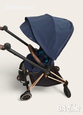 Cybex Mios 2-в-1 Детска количка Nautical Blue с шаси Rosegold, снимка 6 - Детски колички - 54247042