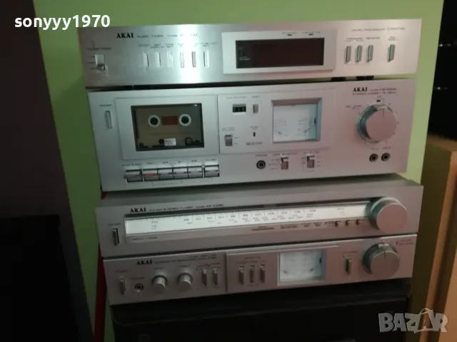 AKAI MADE IN JAPAN-АУДИО КОМПЛЕКТ-ВНОС SWISS LNWC1811240813, снимка 2 - Ресийвъри, усилватели, смесителни пултове - 48006950