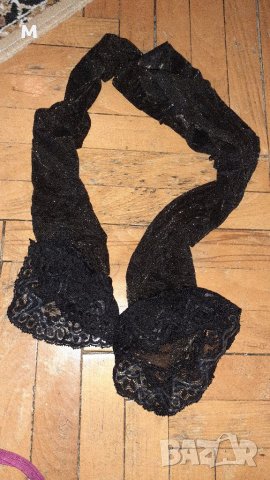 Черни силиконови чорапи с брокот