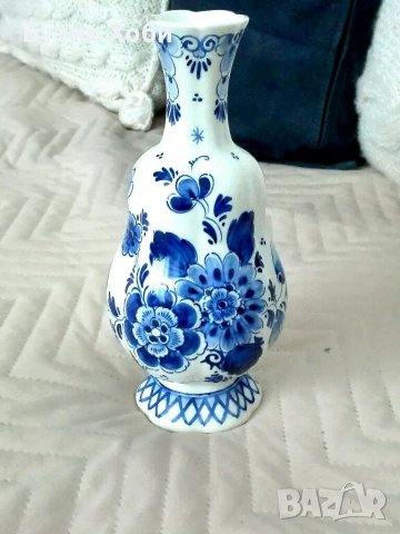 Холандска порцеланова ваза Делфт, снимка 7 - Антикварни и старинни предмети - 33718289