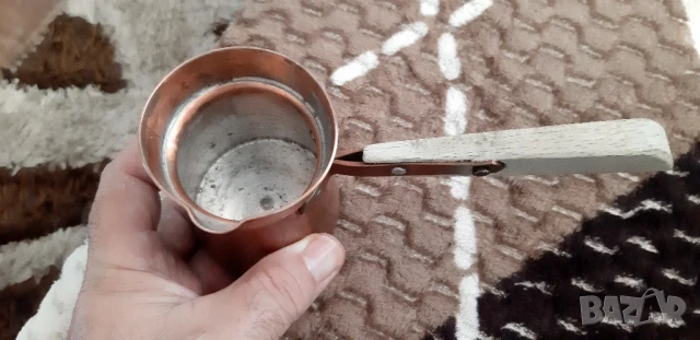 Старо медно джезве, снимка 4 - Антикварни и старинни предмети - 51304939