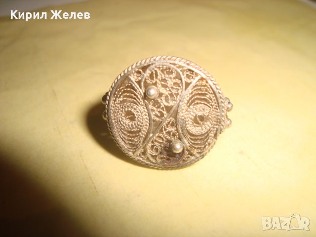 19 ВЕК ФИЛИГРАНЕН СРЕБЪРЕН ПРЪСТЕН МАЙСТОРСКА РЪЧНА ИЗРАБОТКА УНИКАТ ВИСОКА ПРОБА СРЕБРО 98588, снимка 12 - Антикварни и старинни предмети - 33737027