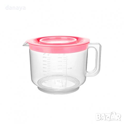 2846 Купа за миксер с капак и отвор против пръскане, 2 литра, снимка 5 - Съдове за готвене - 36610158