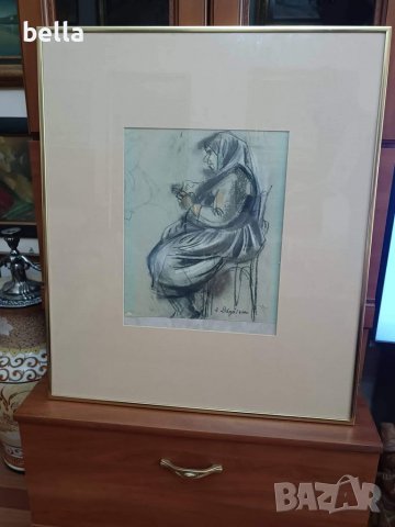 Картина на Анета Дръгушану ,рамкирана,пастел