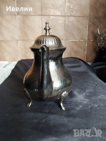 посребрена месингова каничка , снимка 2 - Антикварни и старинни предмети - 29308028