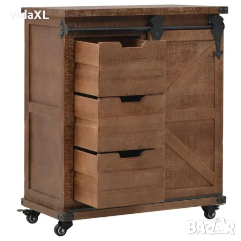 vidaXL Шкаф за съхранение, чам масив(SKU: 246120), снимка 2 - Шкафове - 56005443