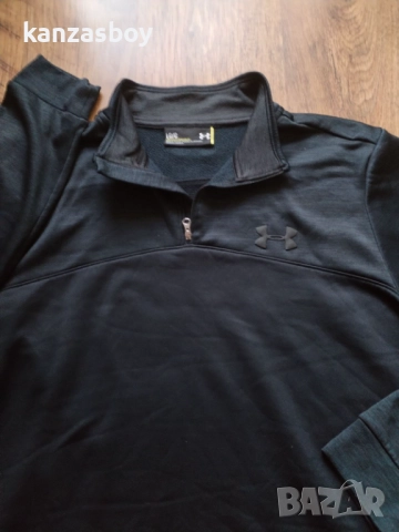 Under Armour UA Storm Armour Fleece® ¼ Zip - страхотна мъжка блуза КАТО НОВА Л, снимка 3 - Блузи - 52552970