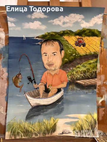 Ръчно рисувани картини - портрет или карикатура по ваша снимка, снимка 8 - Картини - 51512393