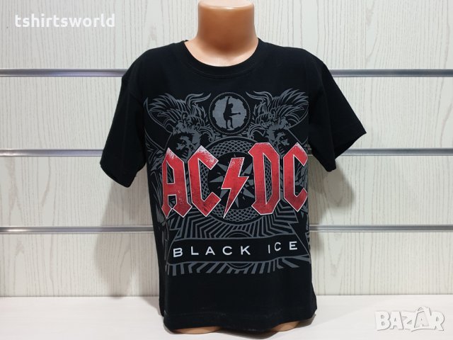 Нова детска тениска на музикалната група AC/DC - BLACK ICE, снимка 5 - Детски тениски и потници - 30958425