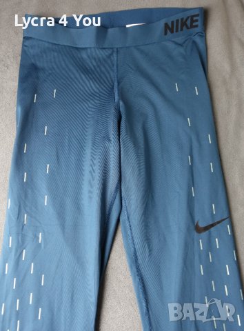 Nike Pro M маслено зелен клин с дължина 7/8ми, снимка 1 - Клинове - 40672902