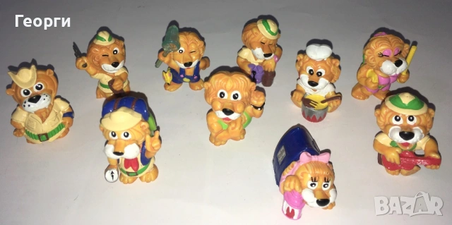 Ретро Киндер колекции от 90-те от Италия. Kinder хипопотами, пингвини, лъвове, жаби и панди., снимка 3 - Фигурки - 54149949