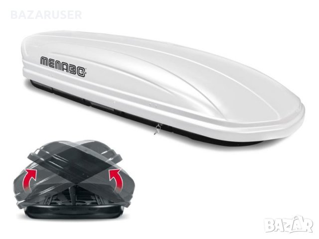 Багажник за покрив MENABO Mania 460 DUO Бял 35300000 /Гаранция 12 месеца/, снимка 5 - Аксесоари и консумативи - 30812184