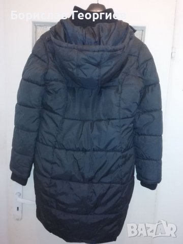 Черно зимно яке тип шуба , снимка 2 - Якета - 38971539