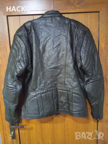 Моторджийско Кожено Яке 100% Естествена Кожа Размер 50 Made in Pakistan, снимка 6 - Аксесоари и консумативи - 52041501