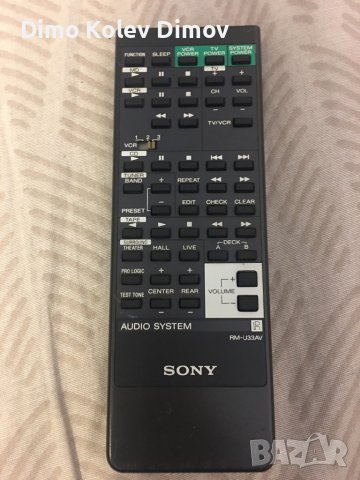 SONY RM U33AV Дистанционно