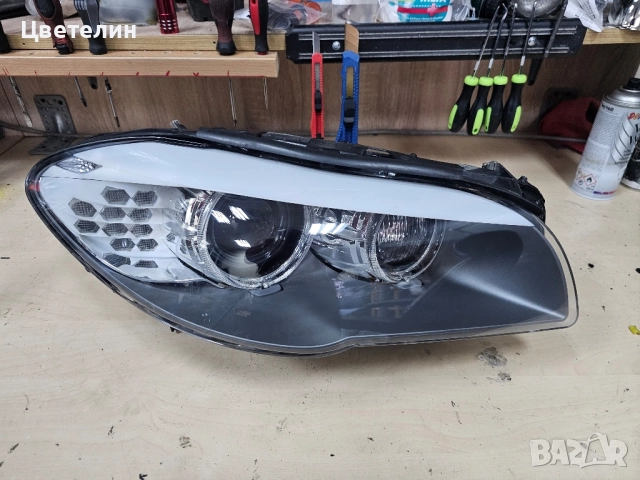 Десен фар за BMW 5 F10 ксенон незавиващ desen far бмв 5 ф10, снимка 4 - Части - 51884386