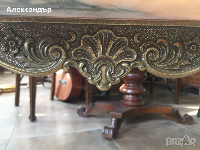 Барокова маса  №3477, снимка 7 - Антикварни и старинни предмети - 39743952