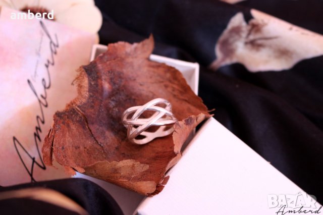 Сребърен пръстен модел R056, снимка 8 - Пръстени - 28854245