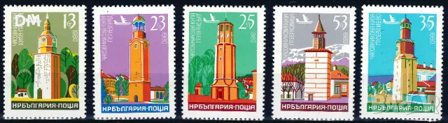 България 1980 - часовникови кули MNH