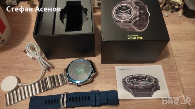 Нов Smart watch смарт часовник 2бр каишки , снимка 3 - Мъжки - 44226407