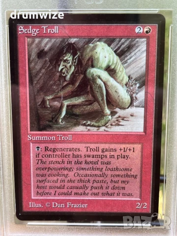 Magic The Gathering - Sedge Troll Card, снимка 2 - Колекции - 50942195