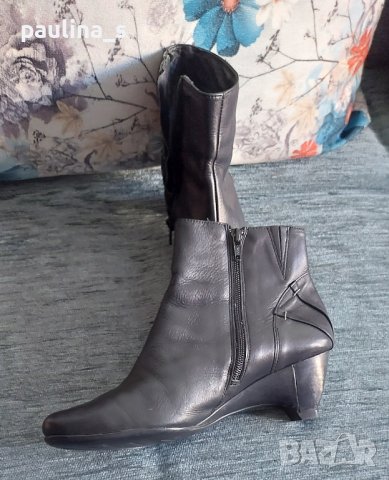 Маркови боти от естествена кожа "Pikolinos" / номер 38 - 39, снимка 4 - Дамски боти - 44412394