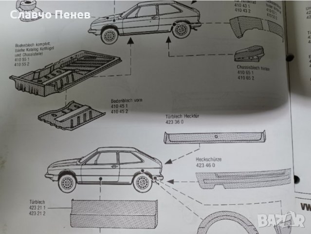 Ретро панел заден капак VW Scirocco 1974 - 1977 , 1978 - 1981, снимка 6 - Части - 36937825