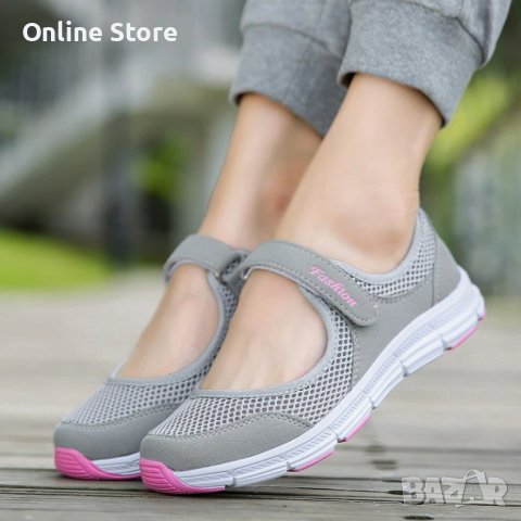 Спортни, летни дамски обувки от дишаща материя в 6 цвята, снимка 1 - Дамски ежедневни обувки - 42775432