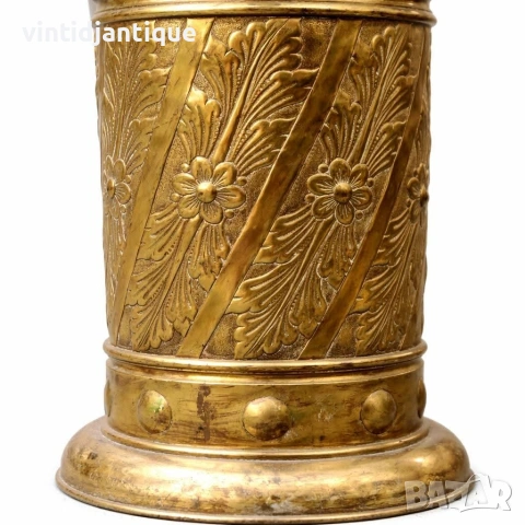 Антична месингова поставка за чадъри, снимка 5 - Антикварни и старинни предмети - 53913565