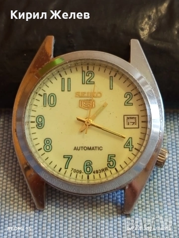 Стар механичен часовник SEIKO 5 AUTOMATIC работи за КОЛЕКЦИЯ 51459