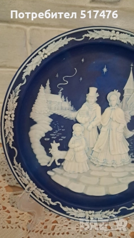 Колекционерски 3d чинии "Коледни камеи" , снимка 15 - Колекции - 52264506