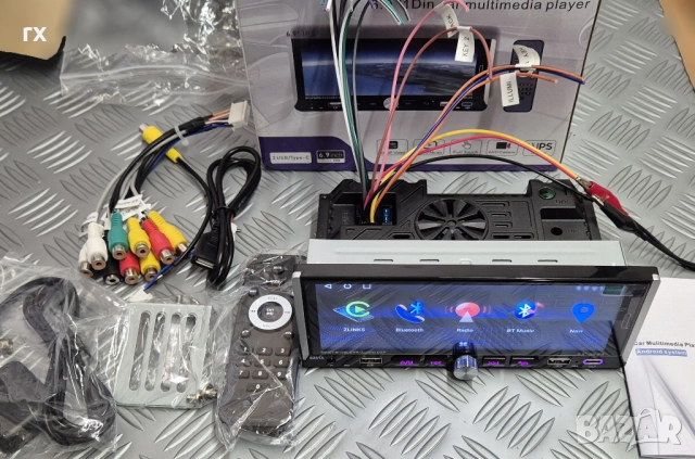 6.9" Android Мултимедия за кола 1 DIN - 4GB+64G, CarPlay, Android , снимка 5 - Аксесоари и консумативи - 52998826