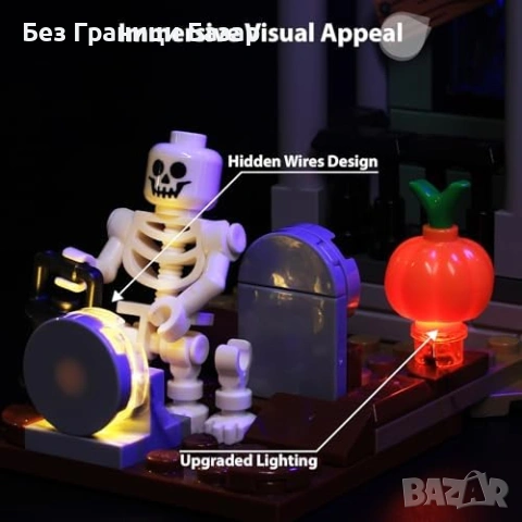 Ново LED Осветление за LEGO 31167 Haunted Mansion Spooky House Лего къща декорация, снимка 4 - Лед осветление - 54354281