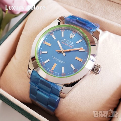 Mъжки часовник Rolex Milgauss GV Blue Dial с автоматичен механизъм, снимка 1 - Мъжки - 38213347