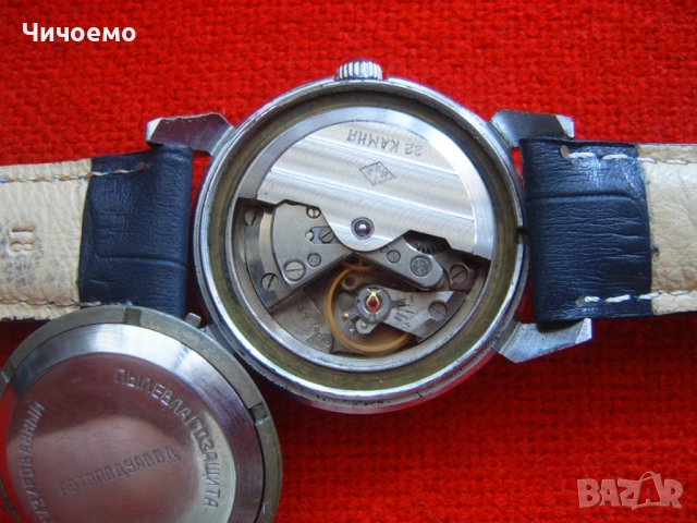 Родина Автоматик Първия ръчен часовник автоматик на СССР, снимка 5 - Антикварни и старинни предмети - 51601483
