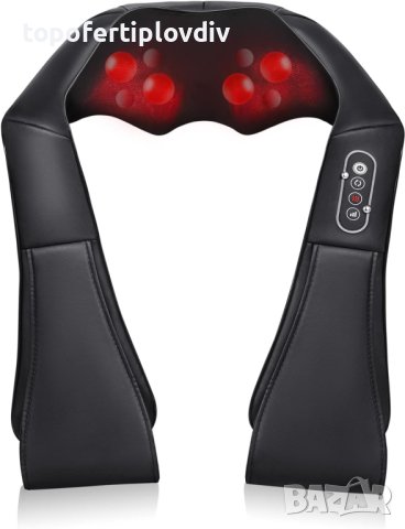 Масажор Shiatsu  Neck and Back Massager with Soothing Heat,Ново