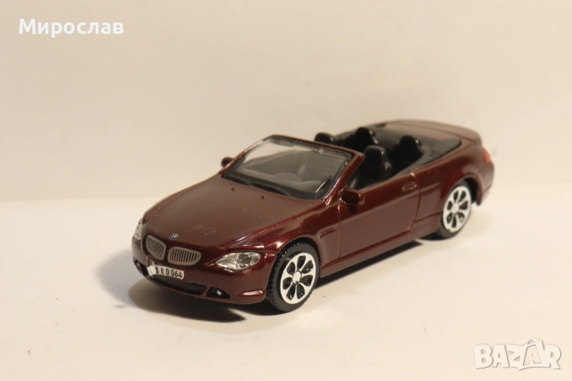1:43 BBURAGO BMW 6 КОЛИЧКА МОДЕЛ, снимка 3 - Колекции - 53378241