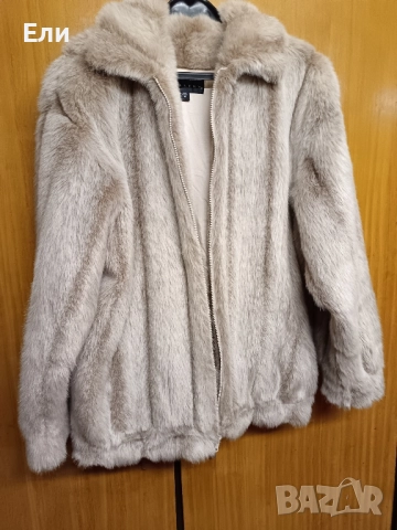 Палто с косъм 